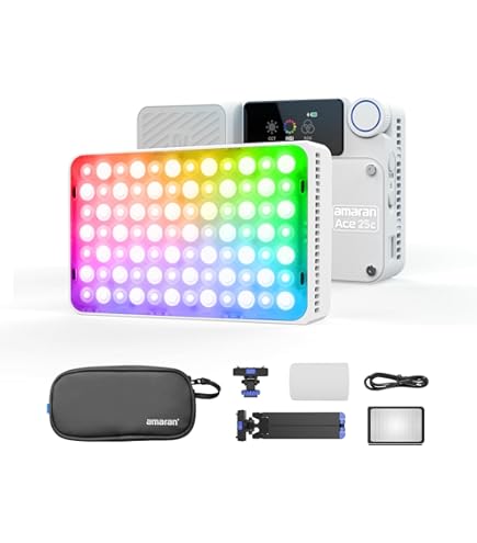 Amazon.co.jp: aputure amaran Ace 25C 25W RGB小型撮影ライト